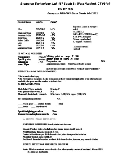 PRO-FIX<sup>®</sup> Glass Beads