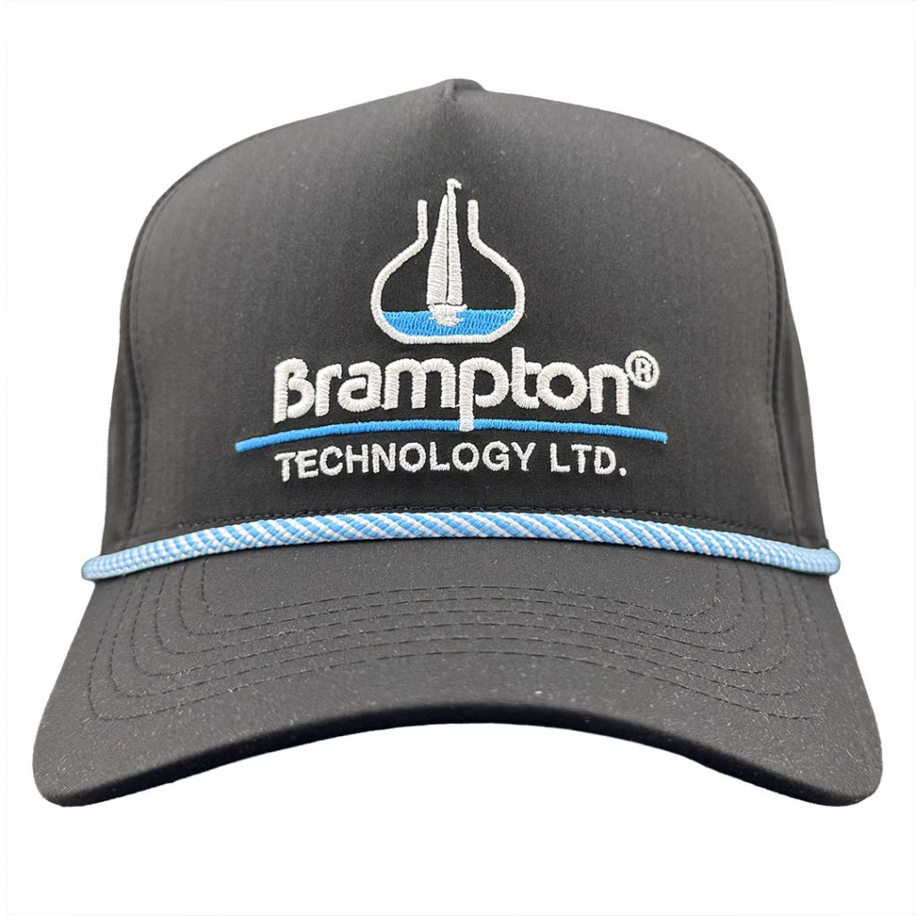 Brampton Technology Black Rope Hat (Front) 1080px Brampton Technology Black Golf Rope Hat Front
