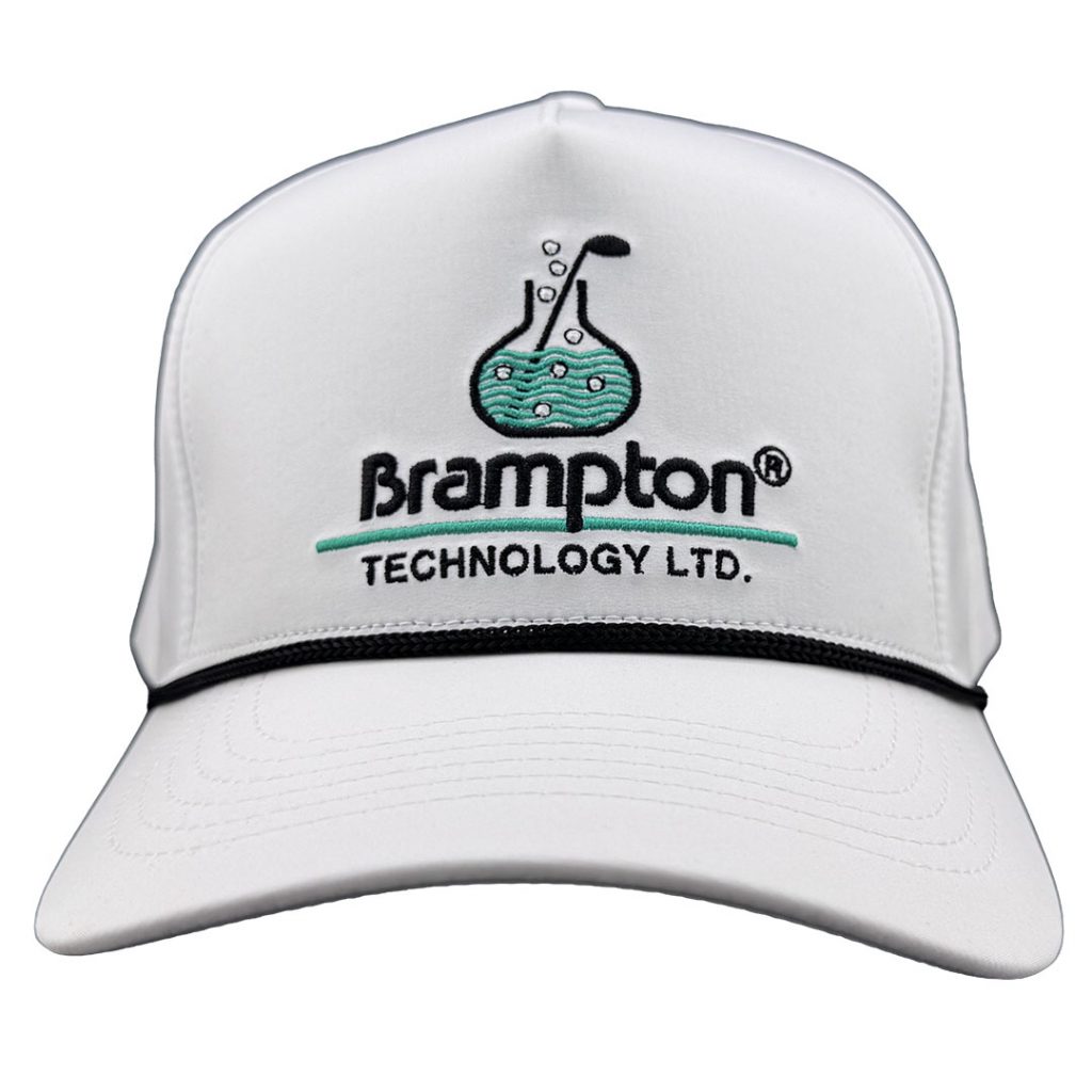 Brampton Technology White Golf Rope Hat Front