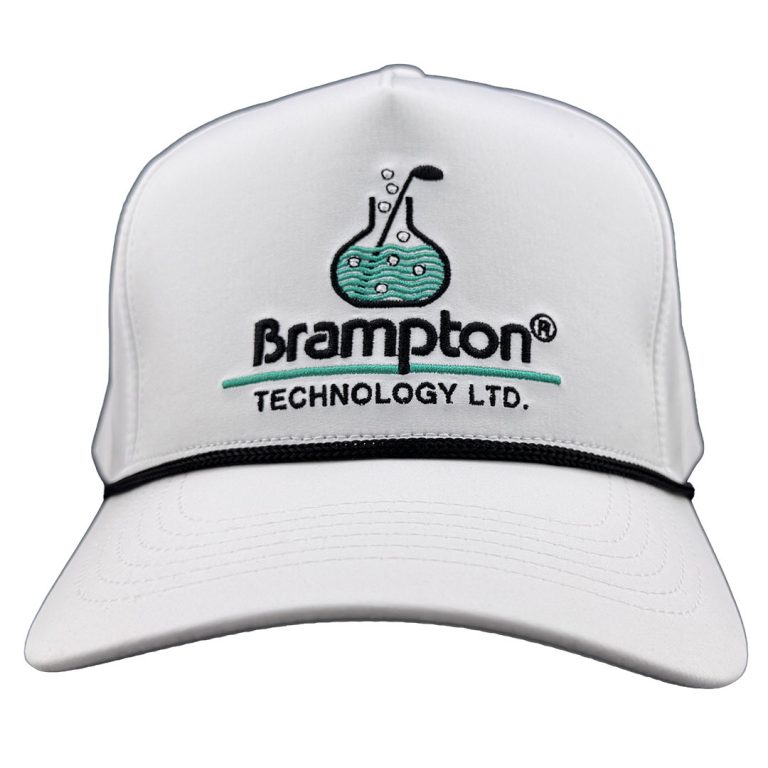 Brampton Technology White Golf Rope Hat Front
